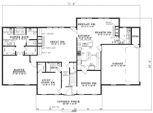 main floor house blueprint