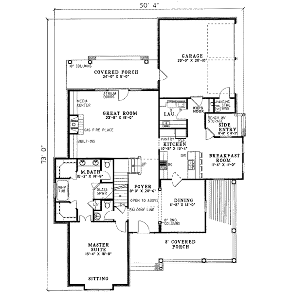 main floor house blueprint