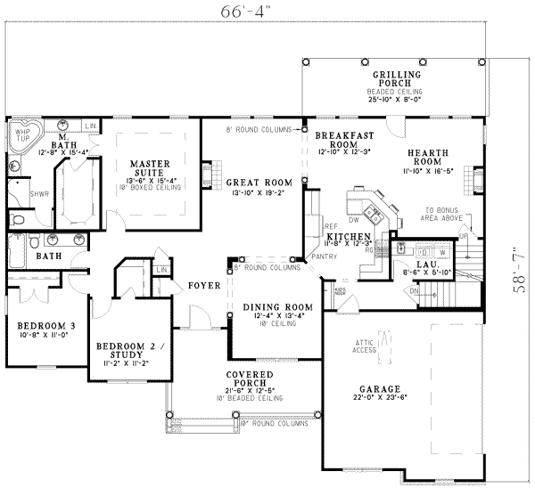 main floor house blueprint