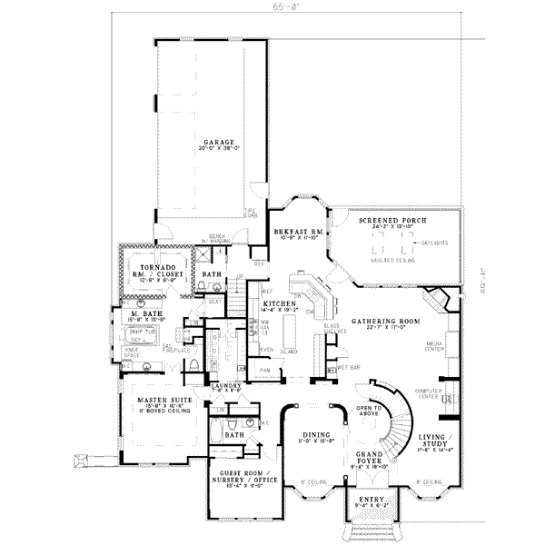 main floor house blueprint