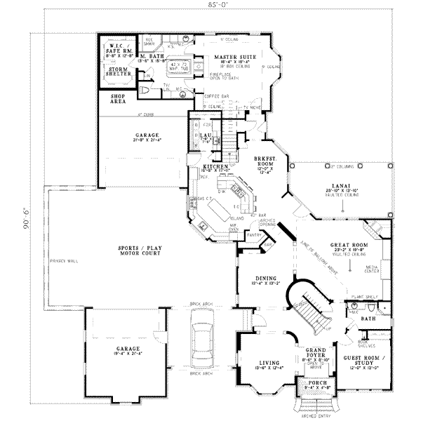 main floor house blueprint