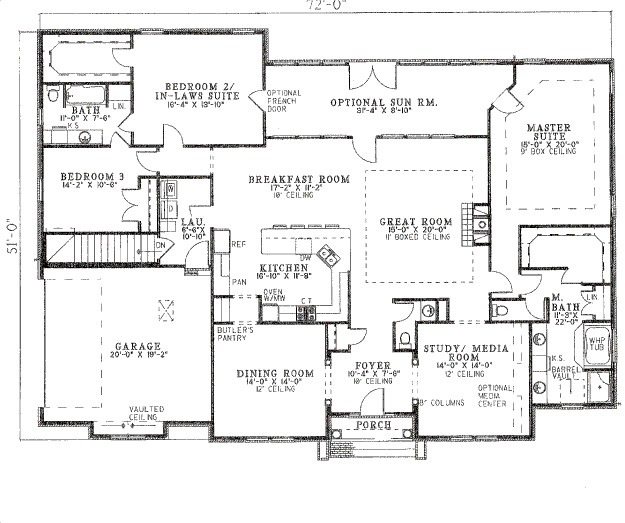 main floor house blueprint