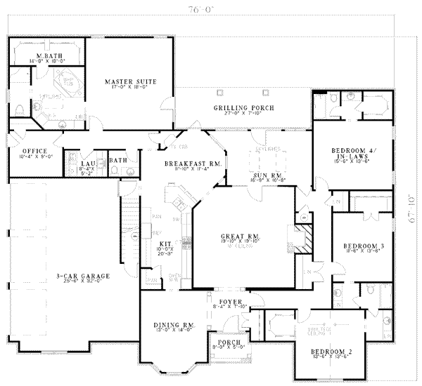 main floor house blueprint