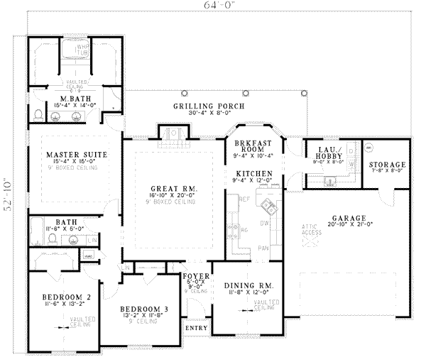main floor house blueprint