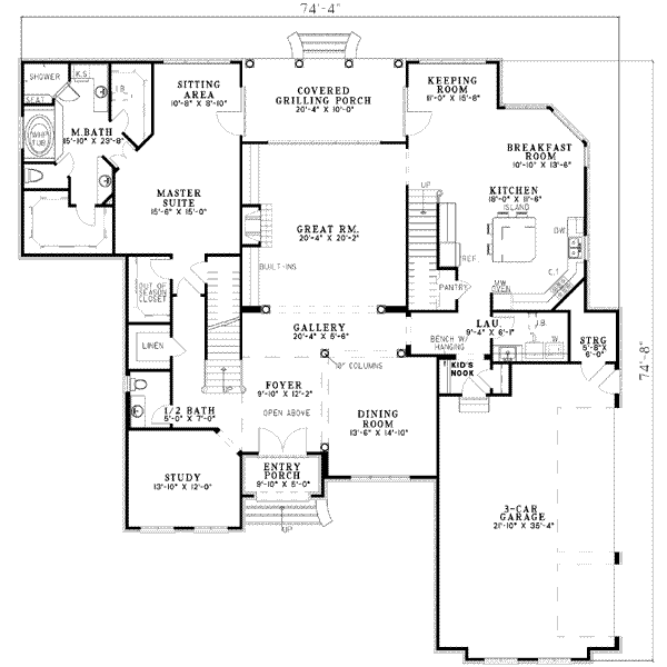 main floor house blueprint