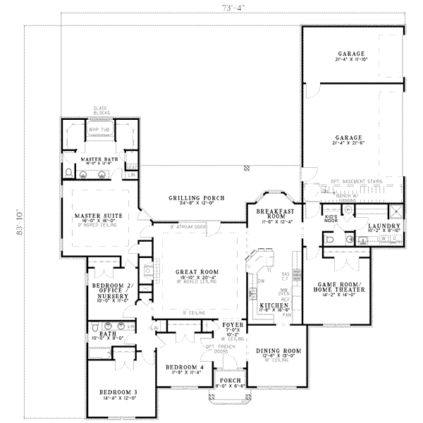 main floor house blueprint