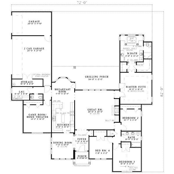 main floor house blueprint