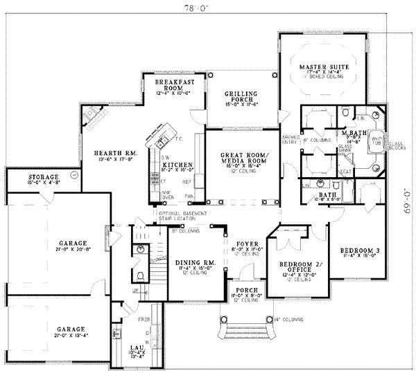 main floor house blueprint