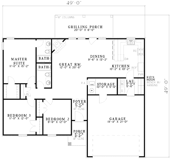 main floor house blueprint