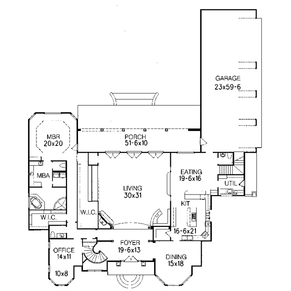 main floor house blueprint