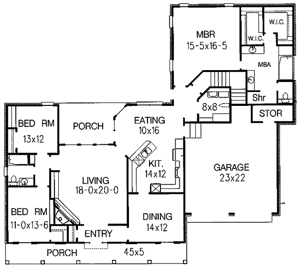 main floor house blueprint