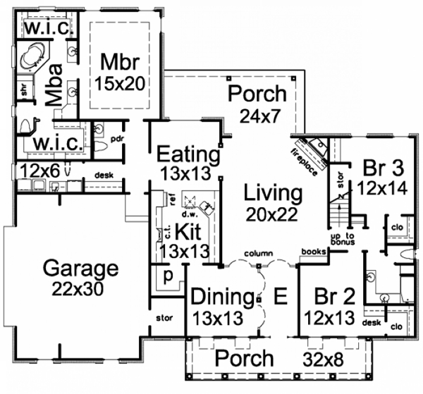 main floor house blueprint