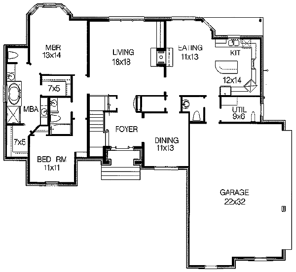 main floor house blueprint