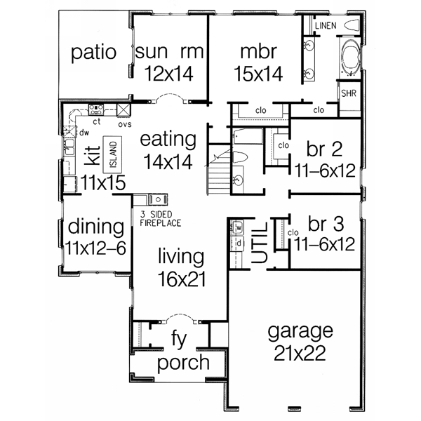 main floor house blueprint