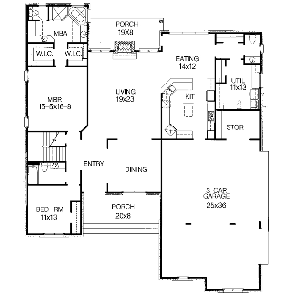 main floor house blueprint