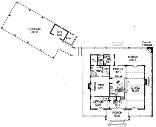 main floor house blueprint