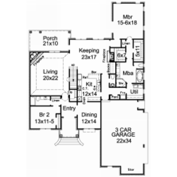 main floor house blueprint