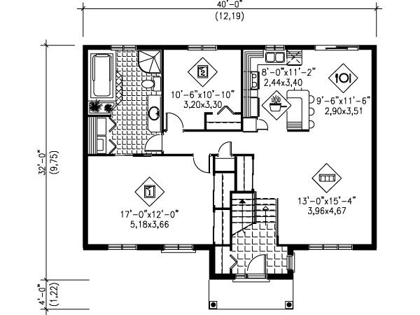 main floor house blueprint