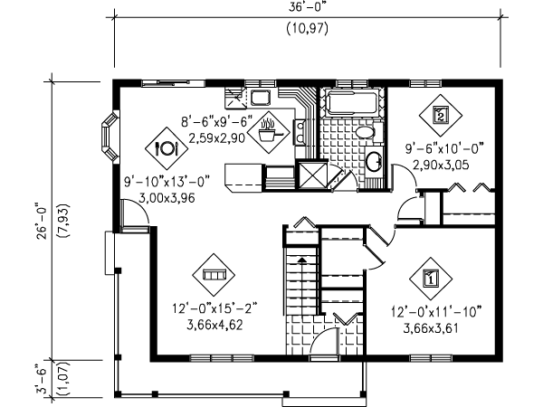 main floor house blueprint