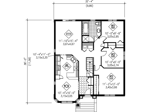 main floor house blueprint
