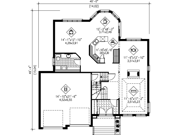 main floor house blueprint