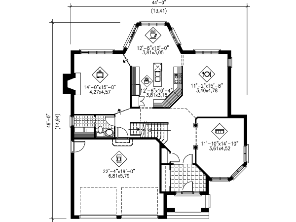 main floor house blueprint