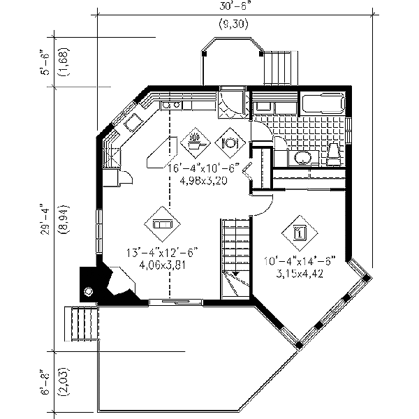 main floor house blueprint