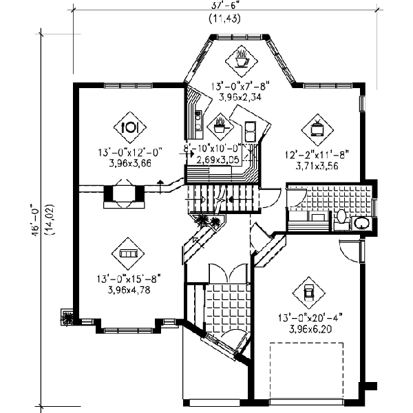 main floor house blueprint