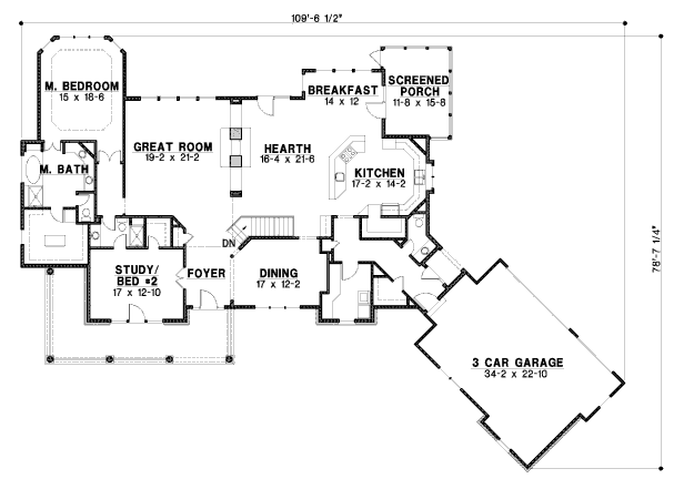 main floor house blueprint