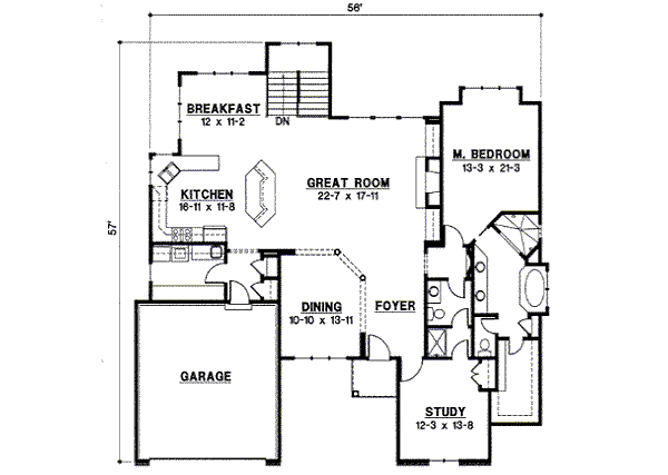 main floor house blueprint