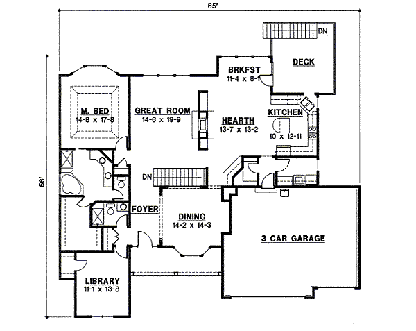 main floor house blueprint