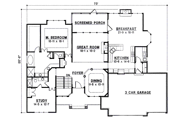 main floor house blueprint