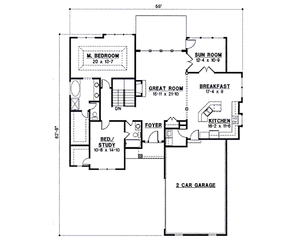 main floor house blueprint