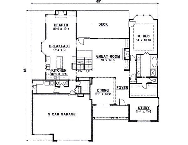 main floor house blueprint