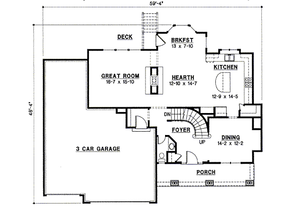 main floor house blueprint
