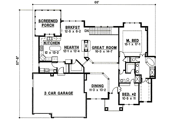 main floor house blueprint