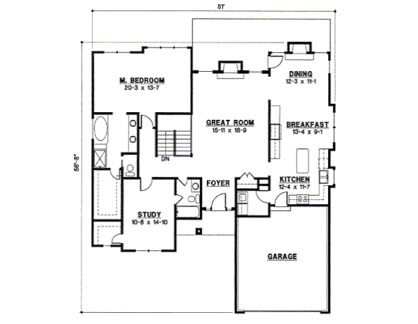 main floor house blueprint
