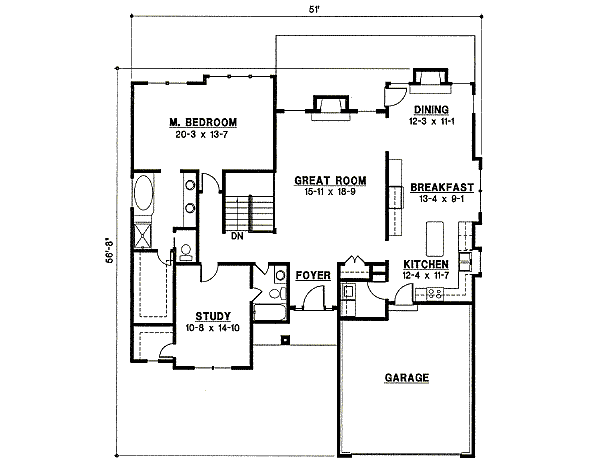 main floor house blueprint