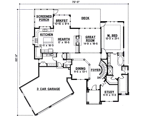 main floor house blueprint