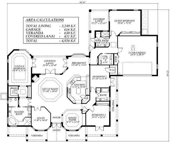 main floor house blueprint