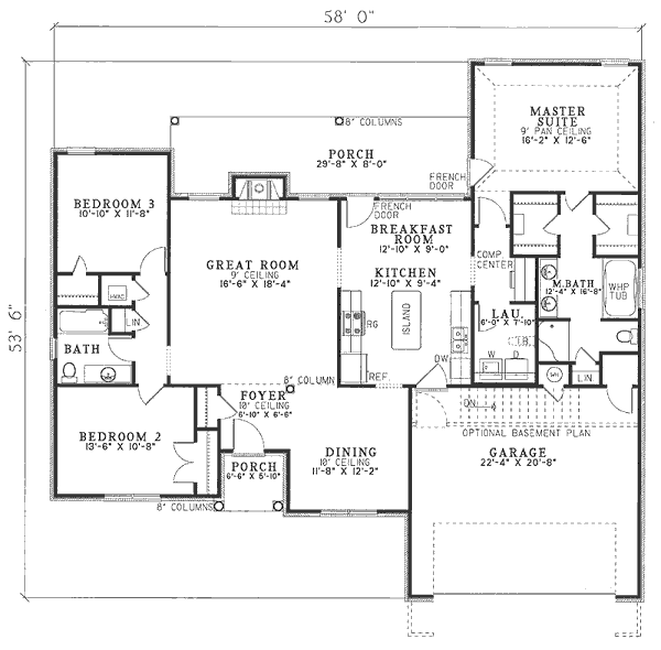 main floor house blueprint