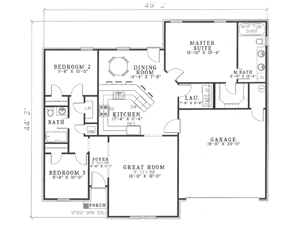 main floor house blueprint