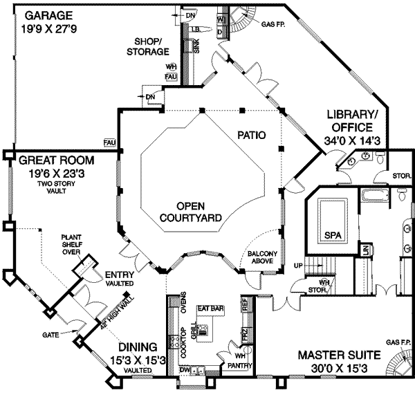 main floor house blueprint