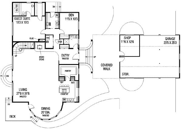 main floor house blueprint