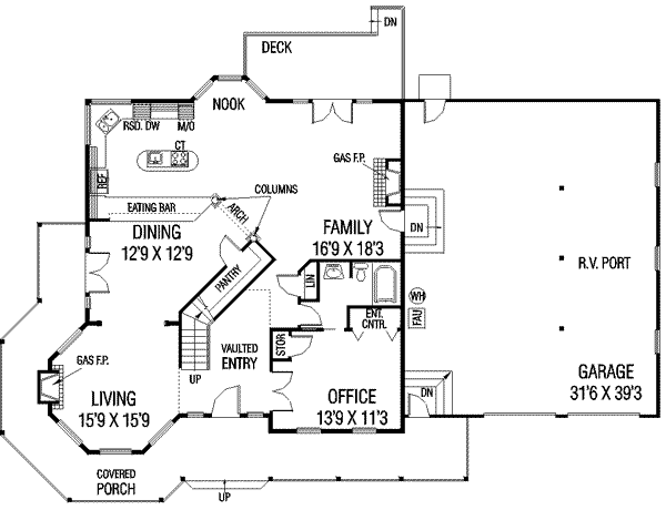 main floor house blueprint
