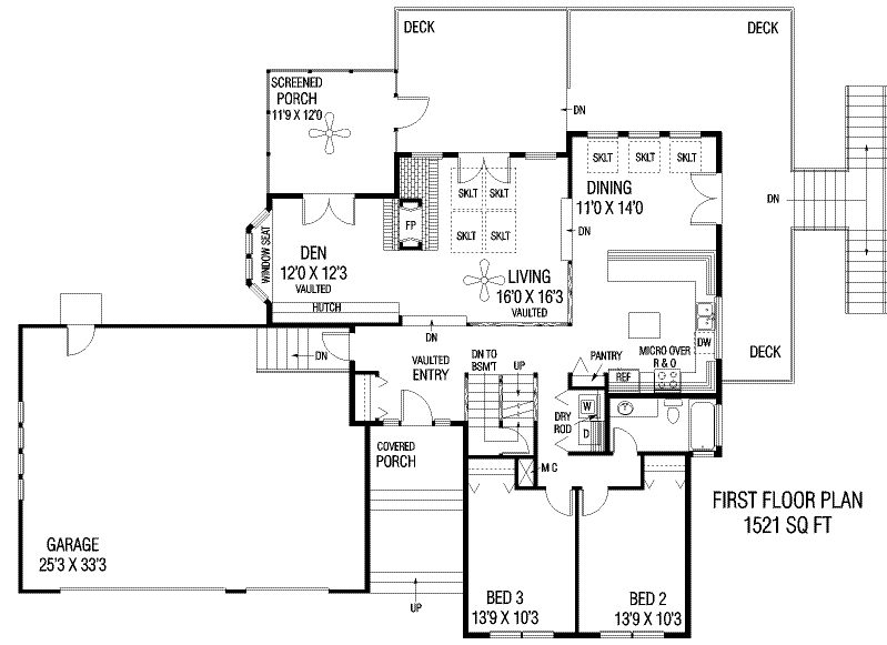 main floor house blueprint