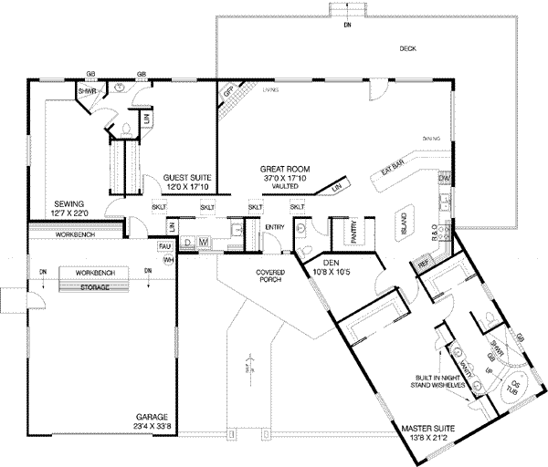 main floor house blueprint