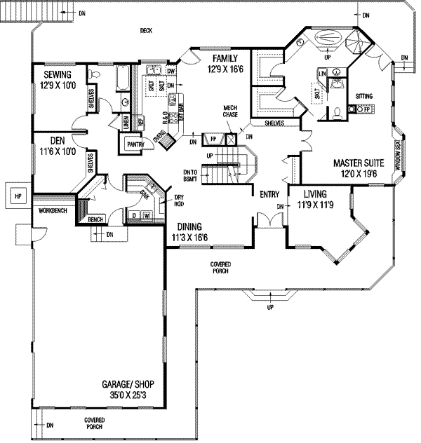 main floor house blueprint