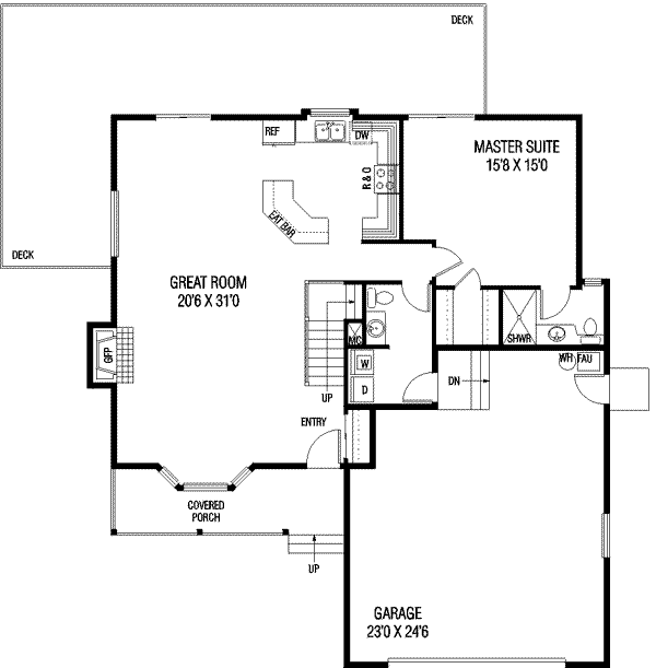 main floor house blueprint