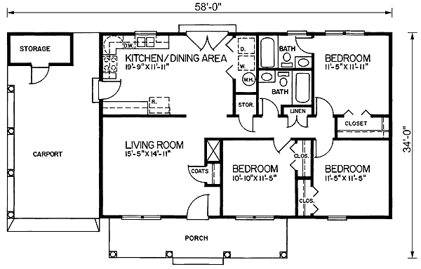 main floor house blueprint
